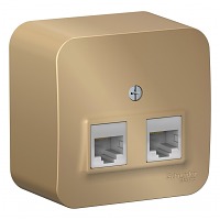 ������� �/� 2-� ������������ RJ45 ���.5E ����� BLNIA045454 BLANCA Schneider Electric