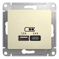  USB A+, 5/2,4, 25/1,2  GSL000239 Glossa Schneider Electric (1)