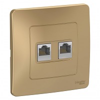 ������� �/� ������������ 2�RJ45 ���.5E ����� BLNIS045454 BLANCA Schneider Electric