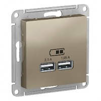 ������� USB 5� ������� 1���� x 2,1�, 2� ���� �1,05� ATN000533 ATLASDESIGN Schneider Electric (1)